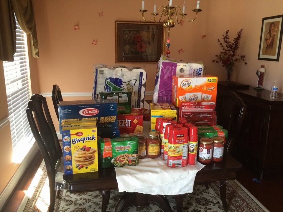 Pragathi volunteers at the Dulles food pantry