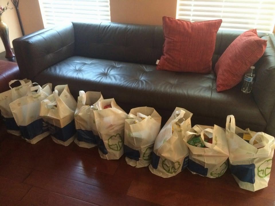 Pragathi volunteers at the Dulles food pantry