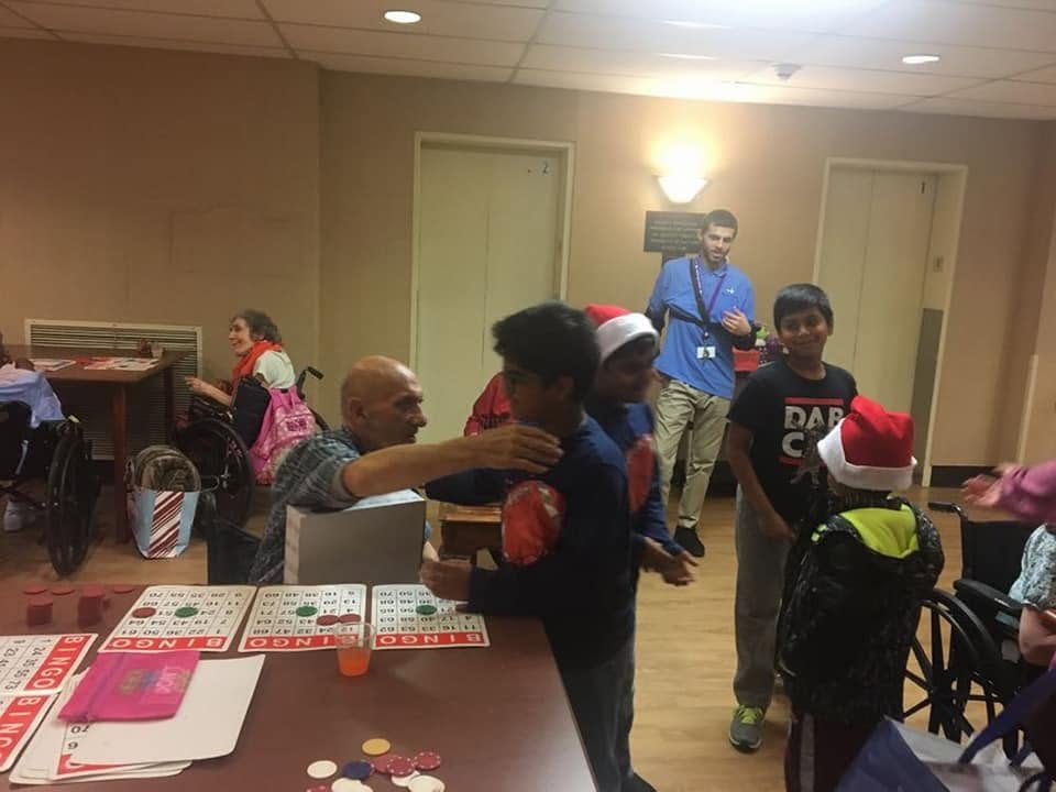 Pragathi volunteers at the Dulles food pantry