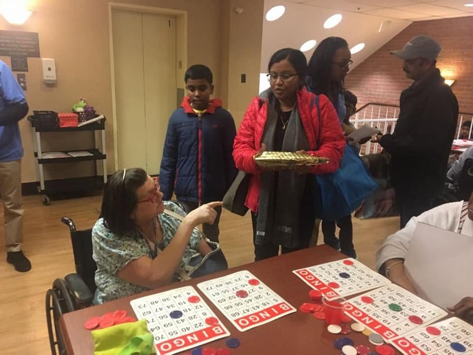 Pragathi volunteers at the Dulles food pantry