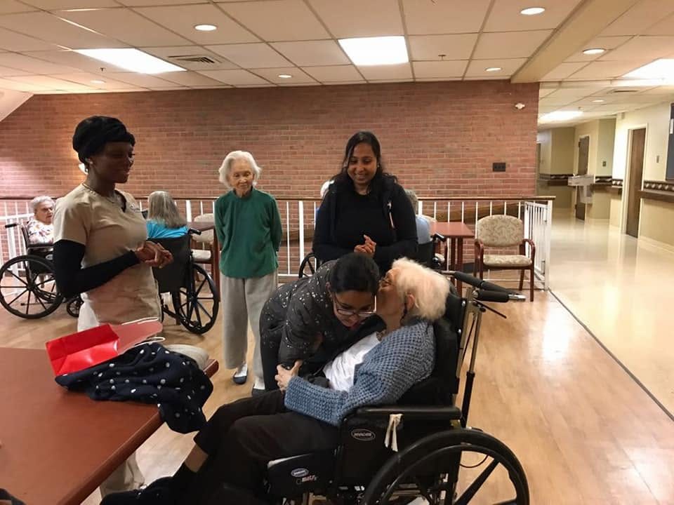 Pragathi volunteers at the Dulles food pantry