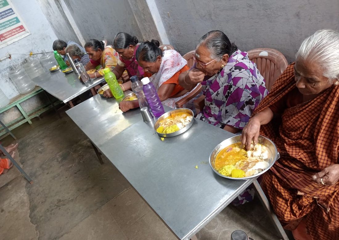 A meal served at the senior center, February 2025