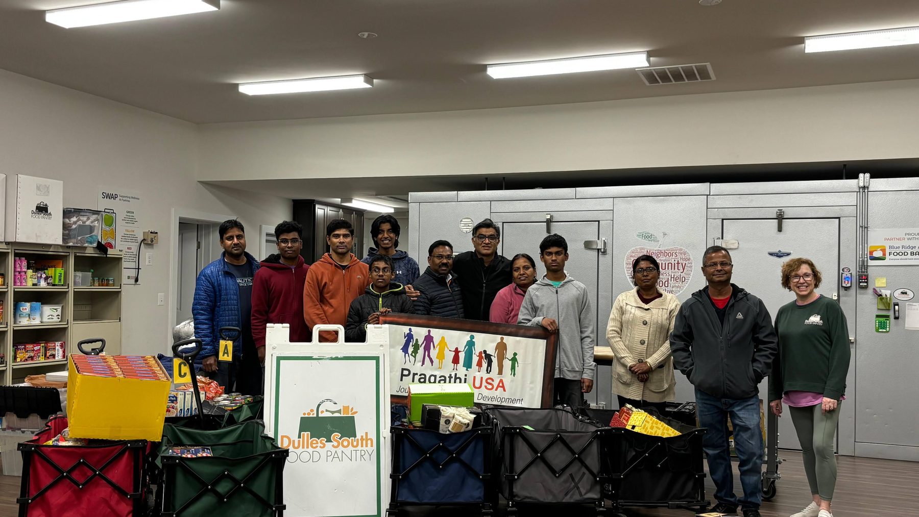 Food drive with the Dulles South Food Pantry