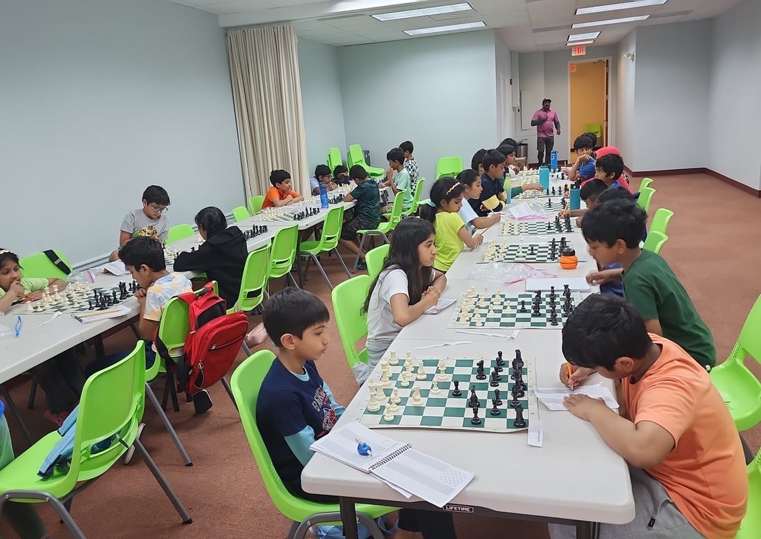 Students at our chess tournament